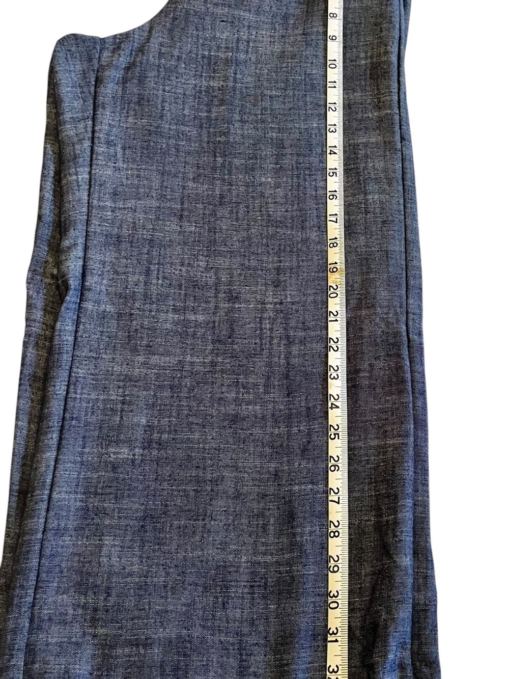 Sienna Sky Wide-Leg Linen Blend Cropped Pants in Blue - Picture 9 of 12